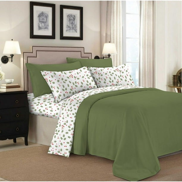 Johnson Home 144 Thread Count Cotton Printed Sheet Sets - Bedding image 2
