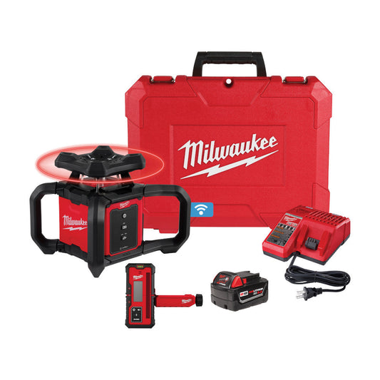 Milwaukee M18™ Red Exterior Rotary Laser Level Kit w/ Receiver - Misc image 1