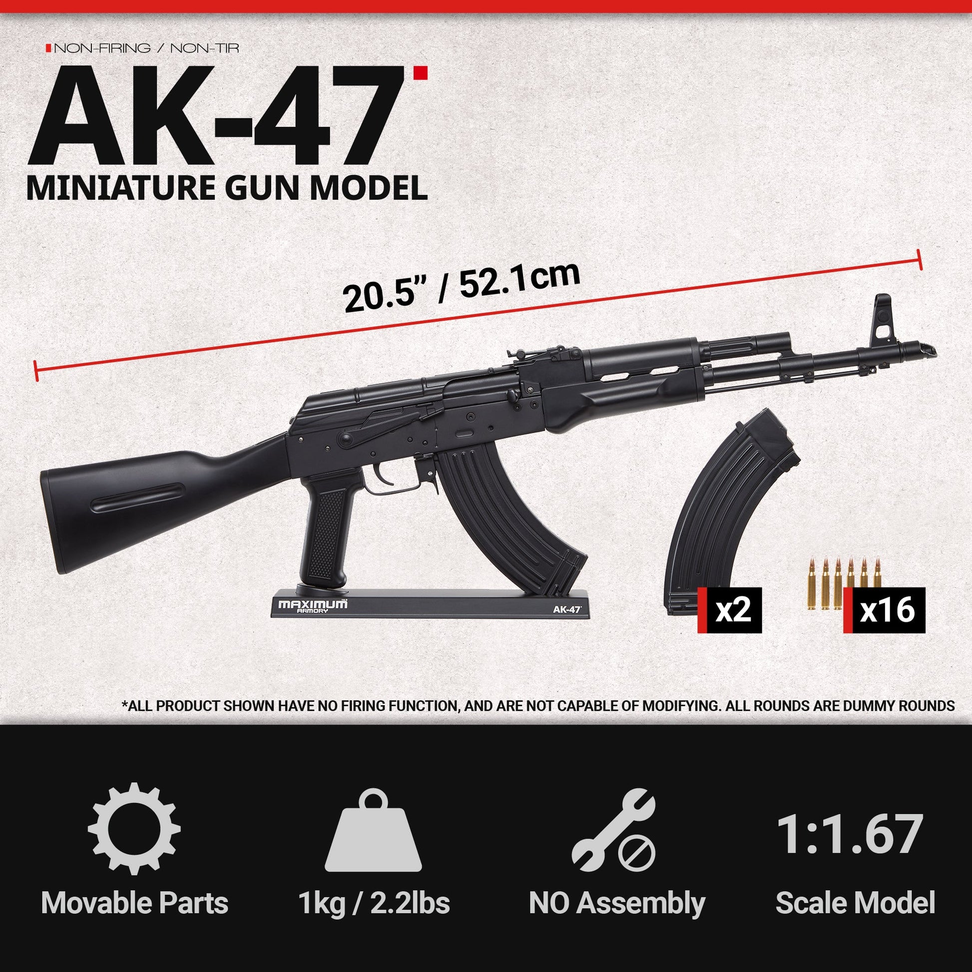 AKM - Black - 1:1.67 Miniature - Kitchen & Dining image 9