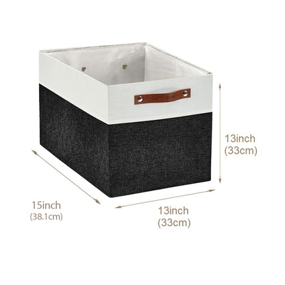 13x15 Fabric Storage Bins Collapsible Storage Basket | Sturdy Storage Organizer - Set of 4 - Misc image 11