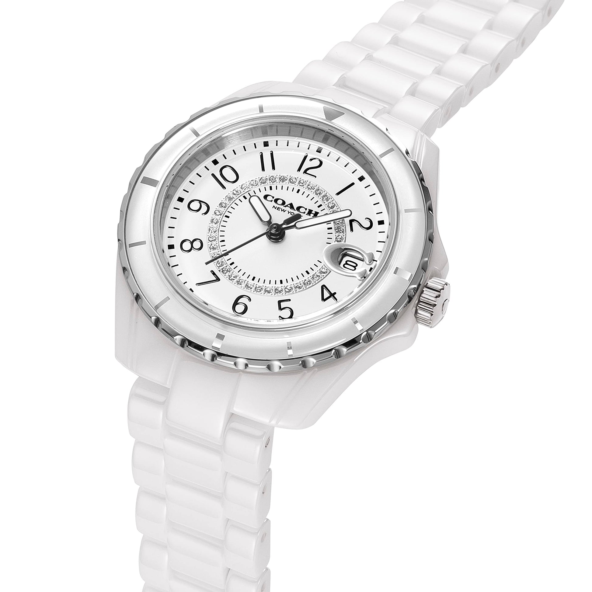 Coach Preston White Dial White Steel Strap Watch for Women - 14503462 - Jewelry image 6