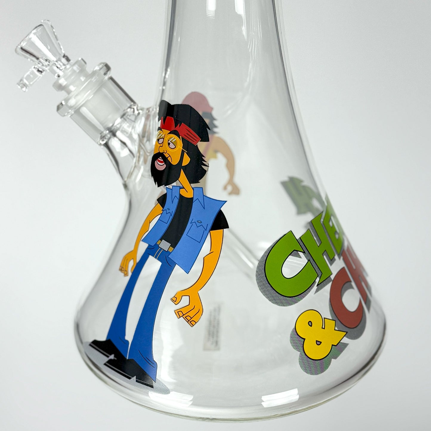 Cheech & Chong® Glass |  48" Tall 7mm Thick How High Are You Bell Base Water Pipe - Misc image 8