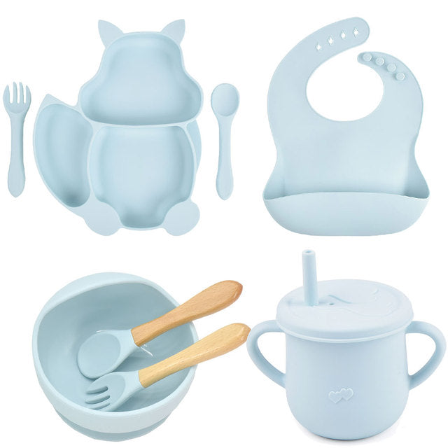 8 Pieces Feeding/Food Silicone Non-Slip Set for Babies - Kitchen & Dining image 11