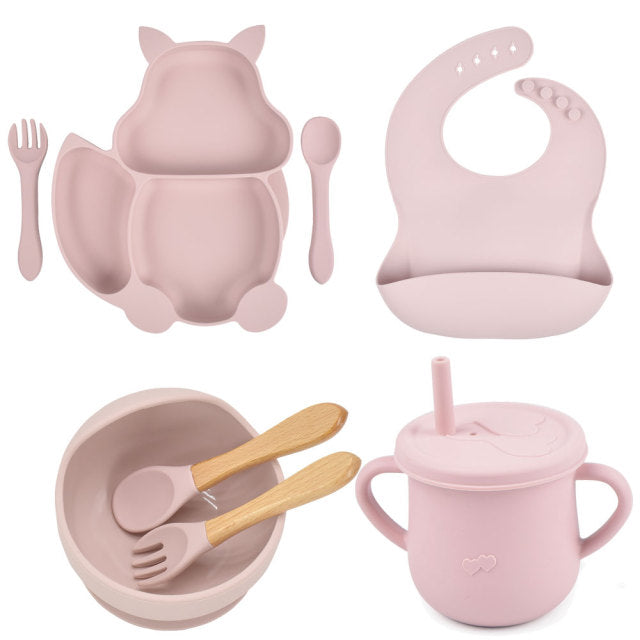 8 Pieces Feeding/Food Silicone Non-Slip Set for Babies - Kitchen & Dining image 3