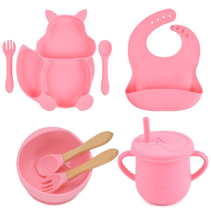 8 Pieces Feeding/Food Silicone Non-Slip Set for Babies - Kitchen & Dining image 4