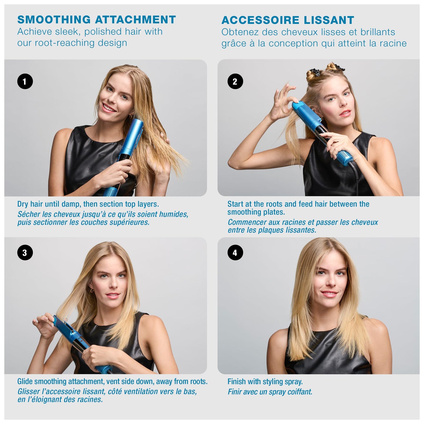 BaBylissPRO Nano Titanium Style/Switch Ionic 5 in 1 Multi-Styler & Hair Blow Dryer Attachments Include-Dryer, Paddle Brush, 1-3/4" Round Brush, Diffuser & Smoothing Attachment, Cold Shot, Hot Air Styler, Dual Voltage - Beauty image 5