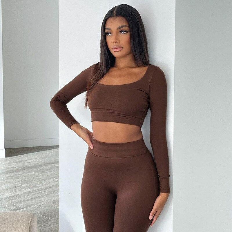 Gym Crop Tank Top Leggings Set - Misc image 4