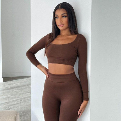 Gym Crop Tank Top Leggings Set - Misc image 4