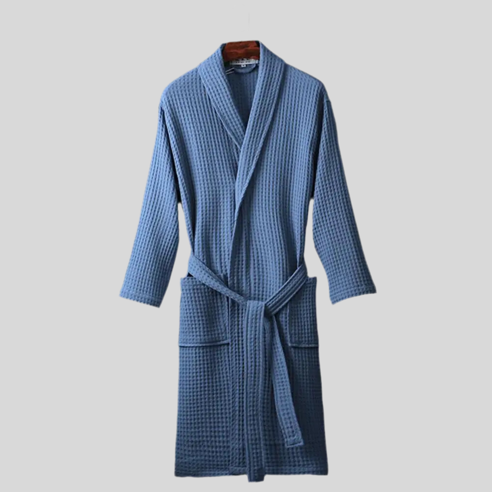Unisex Pure Cotton Waffle Spa Robe - Furniture image 2