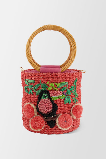 Serpui Coral Lauren Toucan Mini Tote - Accessories image 1