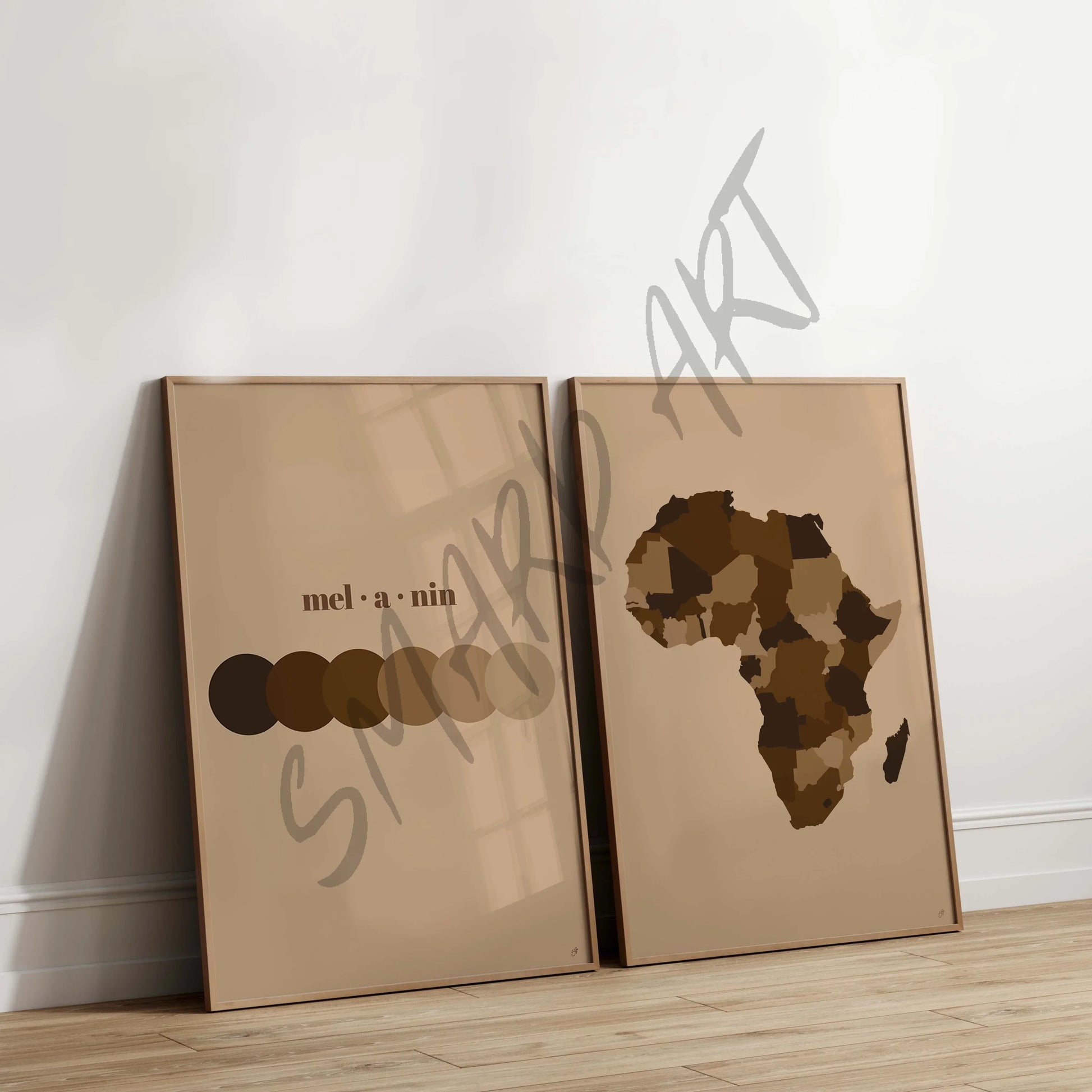 Art Print Bundle : Cocoa Theory + Melanin Mosaic - Home Decor image 2