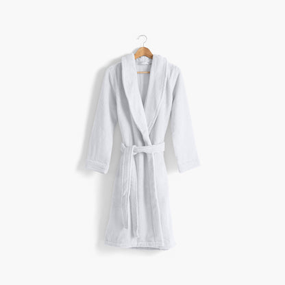 Ella White Cotton Women's Bathrobe - Kitchen & Dining image 1