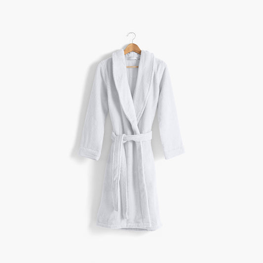 Ella White Cotton Women's Bathrobe - Kitchen & Dining image 1