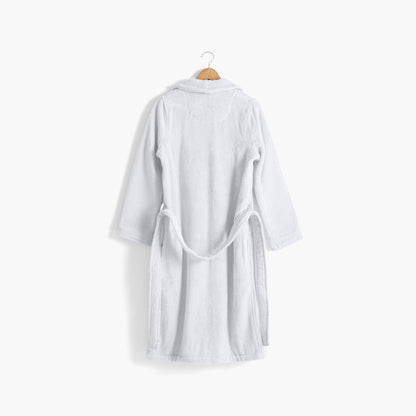 Ella White Cotton Women's Bathrobe - Kitchen & Dining image 3
