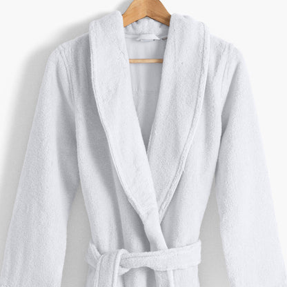 Ella White Cotton Women's Bathrobe - Kitchen & Dining image 4