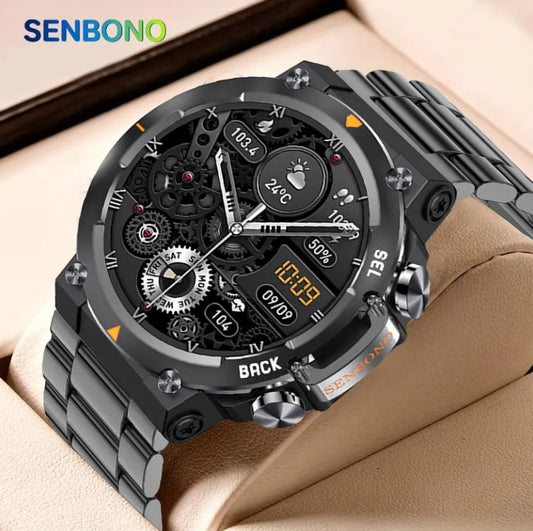 MAX18 Men Smartwatch AMOLED1.43inch Big Screen BT Calls Gesture Control AI Voice Sports Smart Watch Men - Gadgets image 1