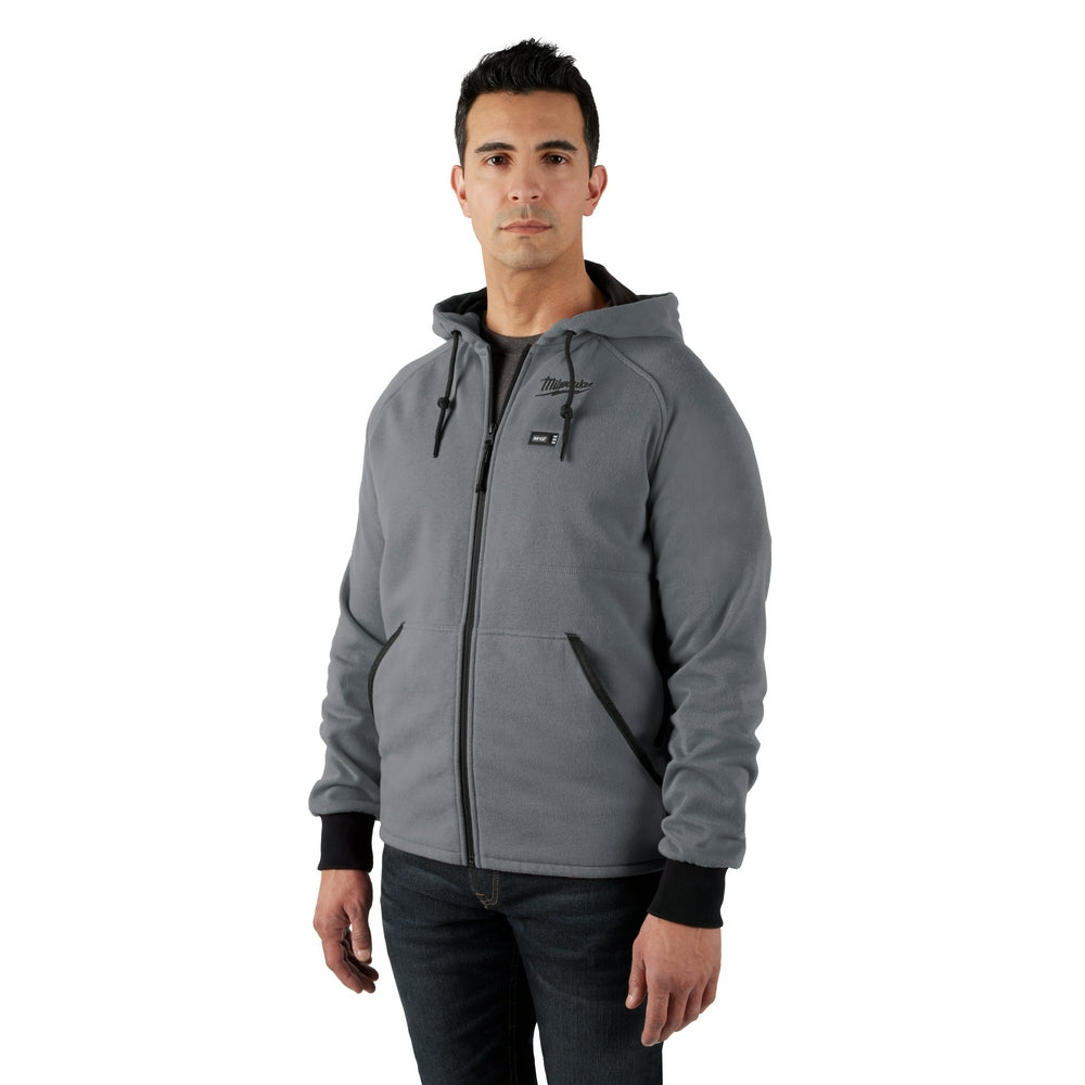 Milwaukee M12™ Heated Hoodie Kit Gray Large - Apparel image 1