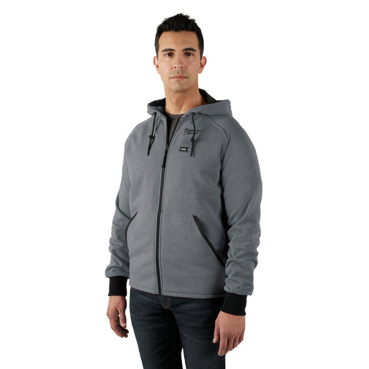 Milwaukee M12™ Heated Hoodie Kit Gray Large - Apparel image 1