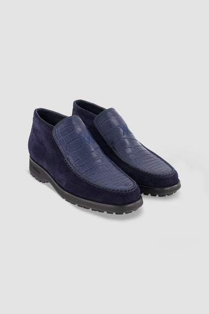 Artioli Suede and Alligator Ankleboot - Kitchen & Dining image 3