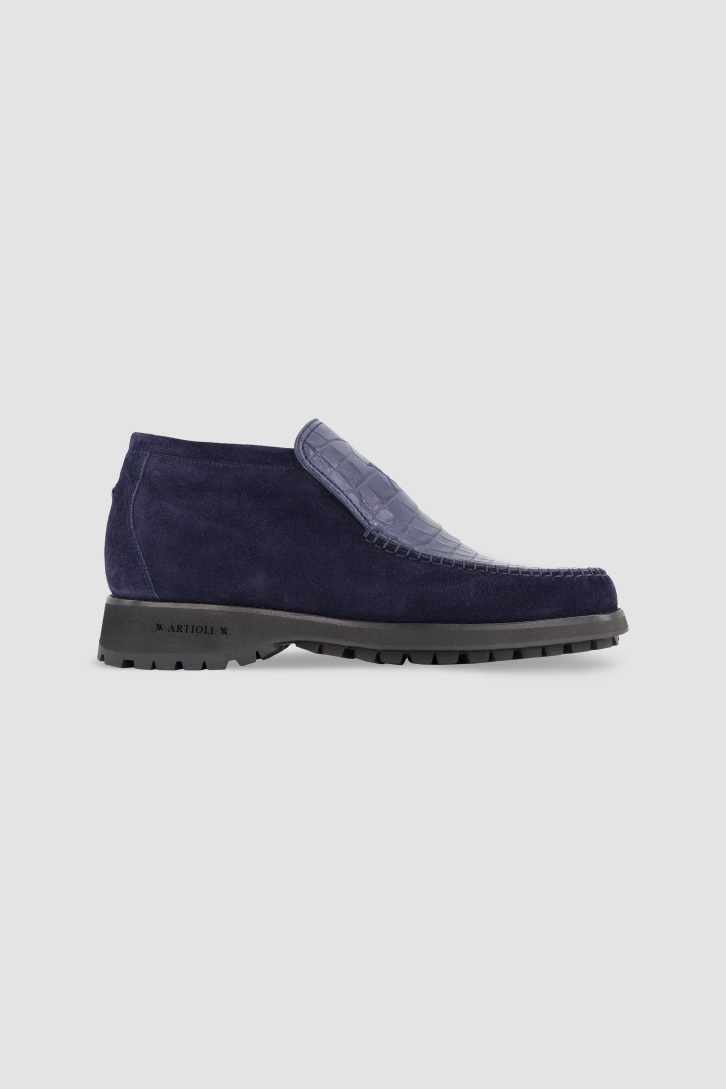 Artioli Suede and Alligator Ankleboot - Kitchen & Dining image 1