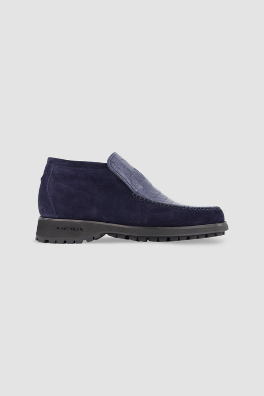 Artioli Suede and Alligator Ankleboot - Kitchen & Dining image 1