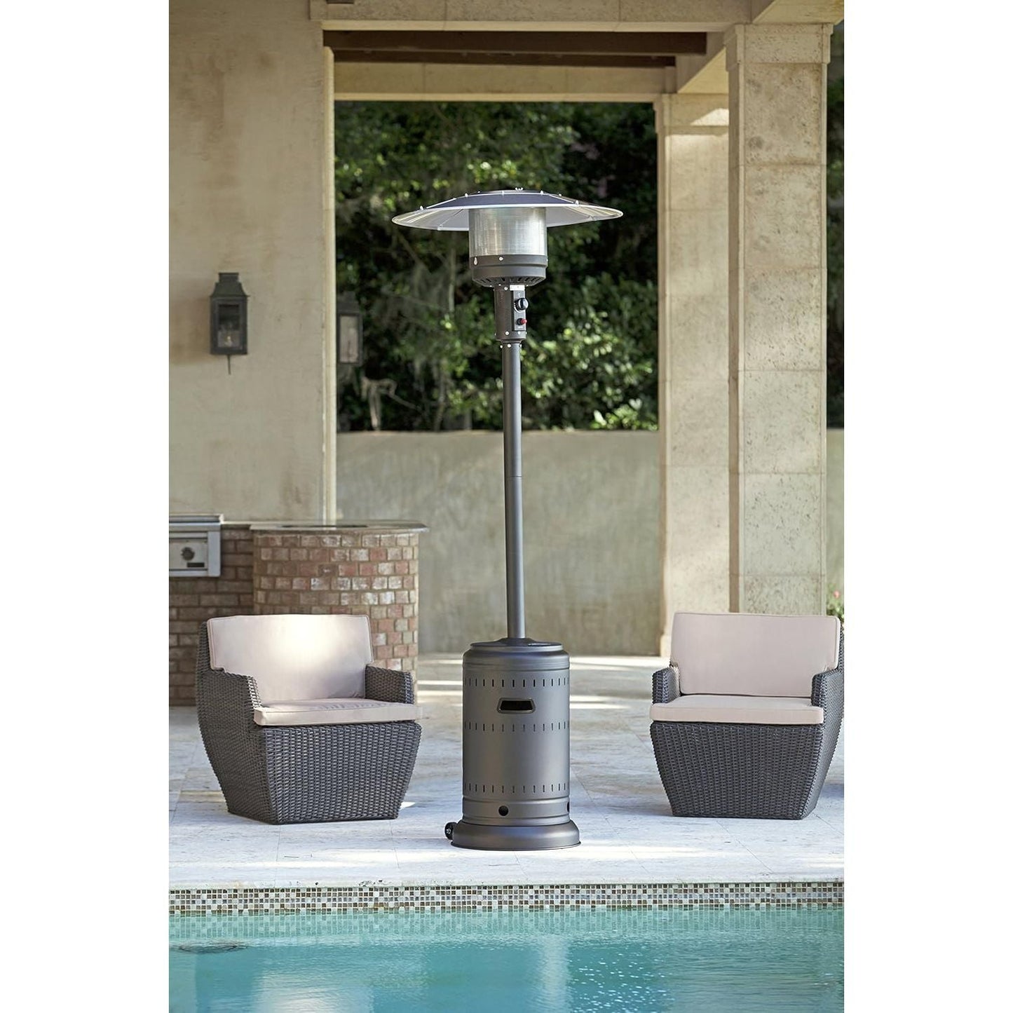 Paramount Patio Heater 46,000 BTU, Mocha - Apparel image 3