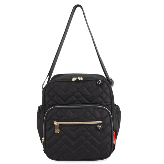 Fisher Price Quilted Cooler Baby Bottle Bag - Black - Accessories image 1