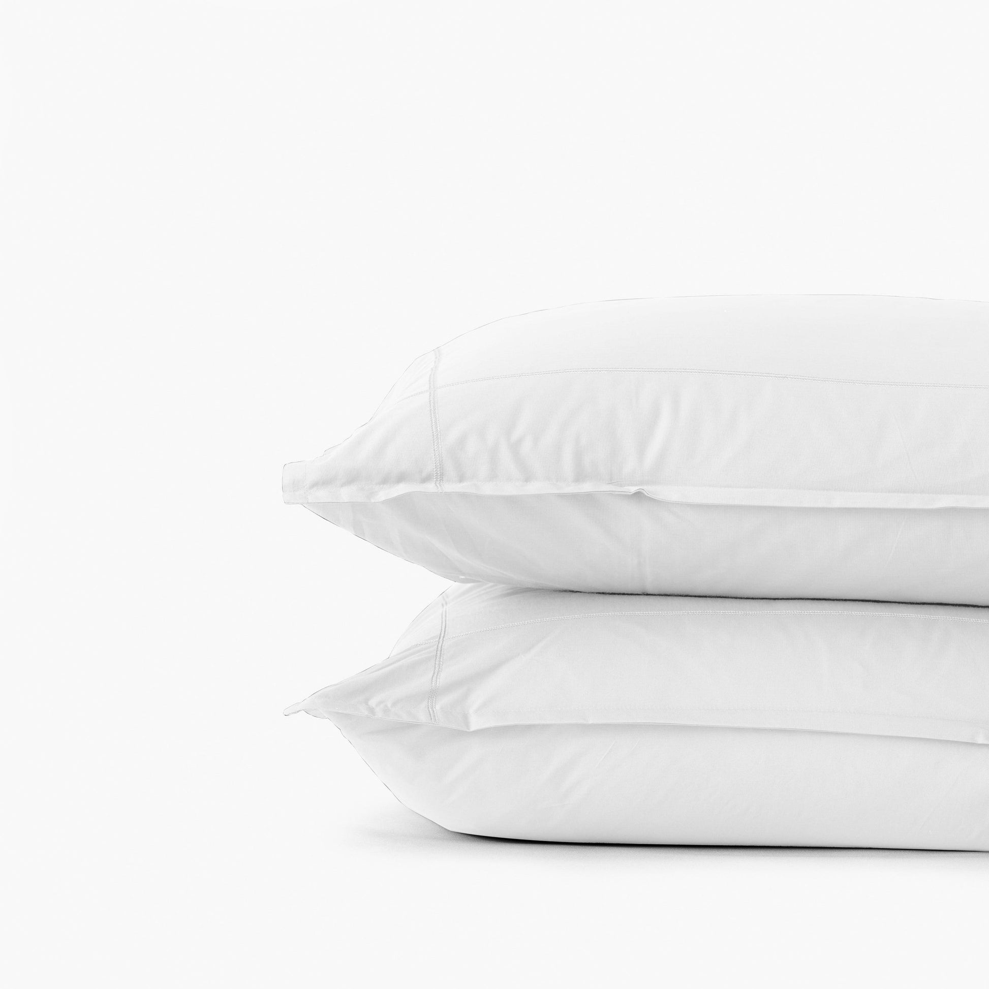 Rectangular Pillowcase in Cotton Percale Neo White - Bedding image 2