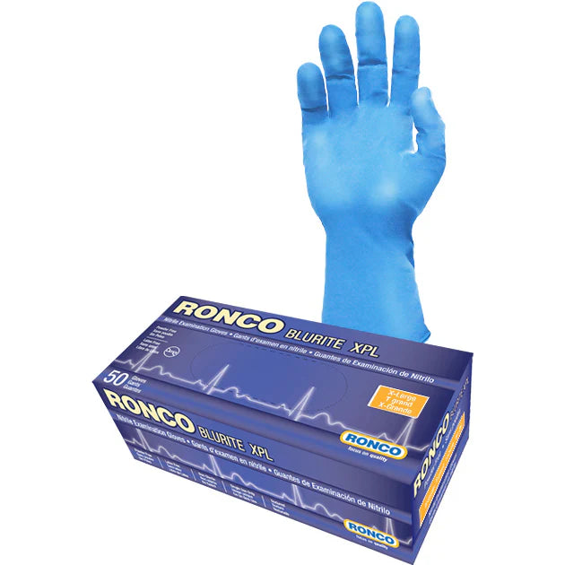 Ronco BluRite™ XPL Nitrile Examination Gloves (Extra Long) - Misc image 1