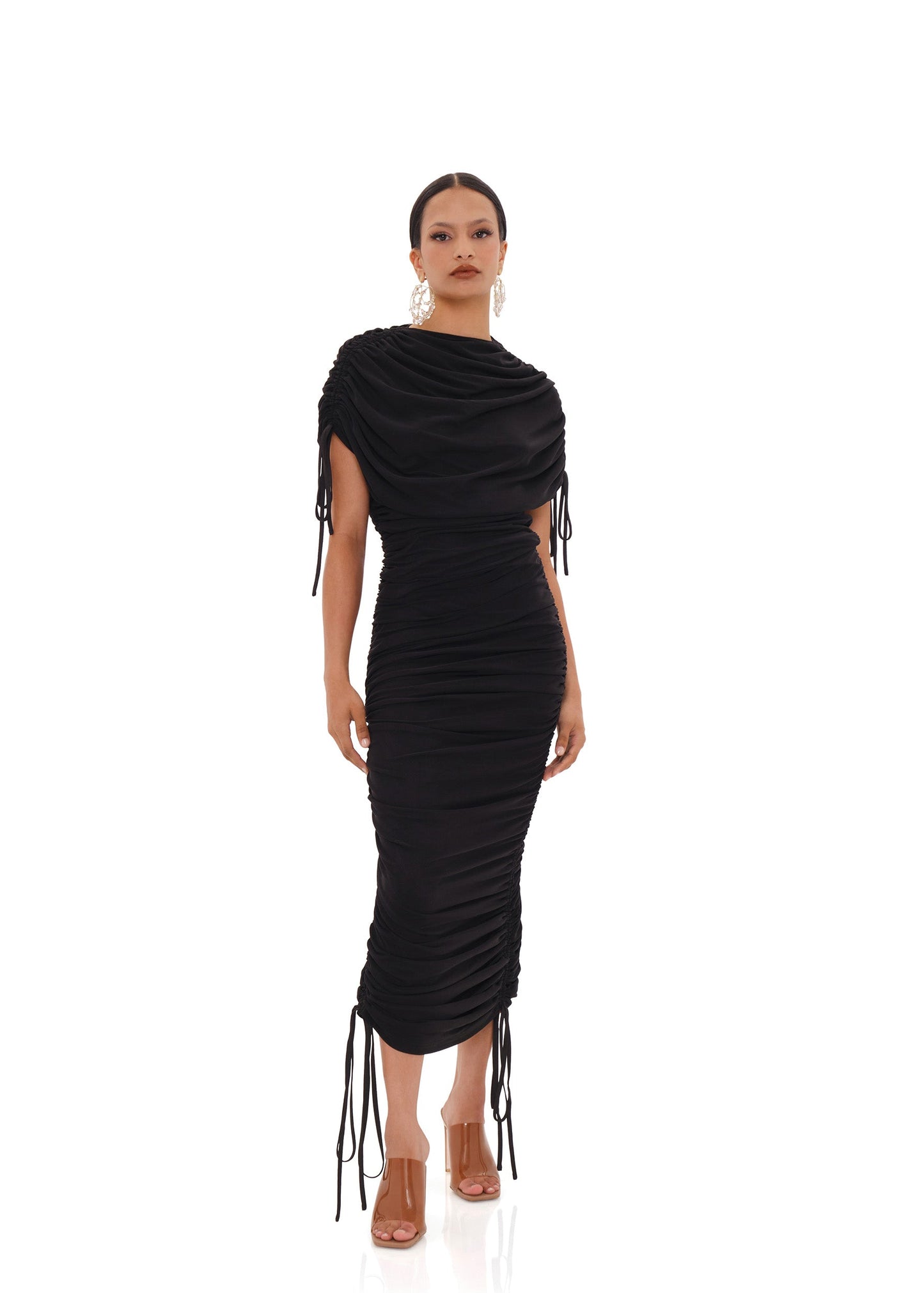 RATU MESH DRESS - BLACK - Bedding image 7