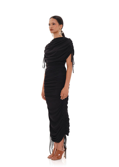 RATU MESH DRESS - BLACK - Bedding image 8