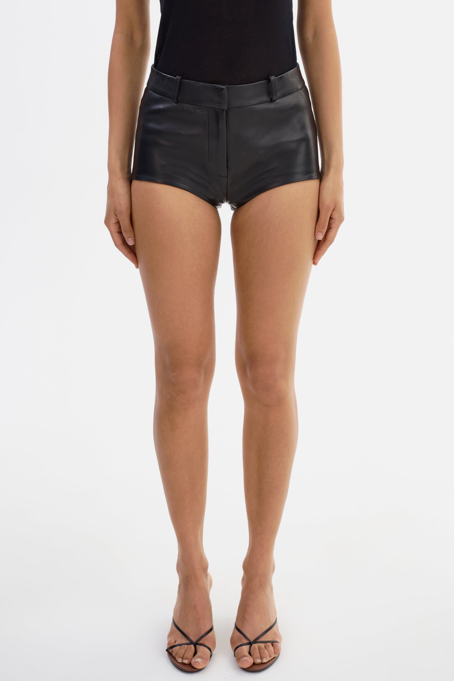 ANNAISE | Leather Hot Shorts - Misc image 2