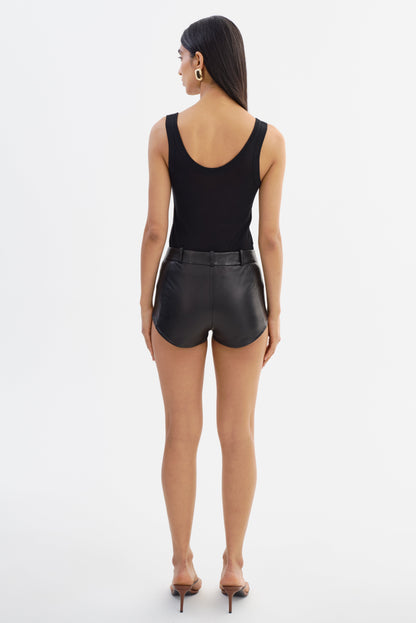 ANNAISE | Leather Hot Shorts - Misc image 6