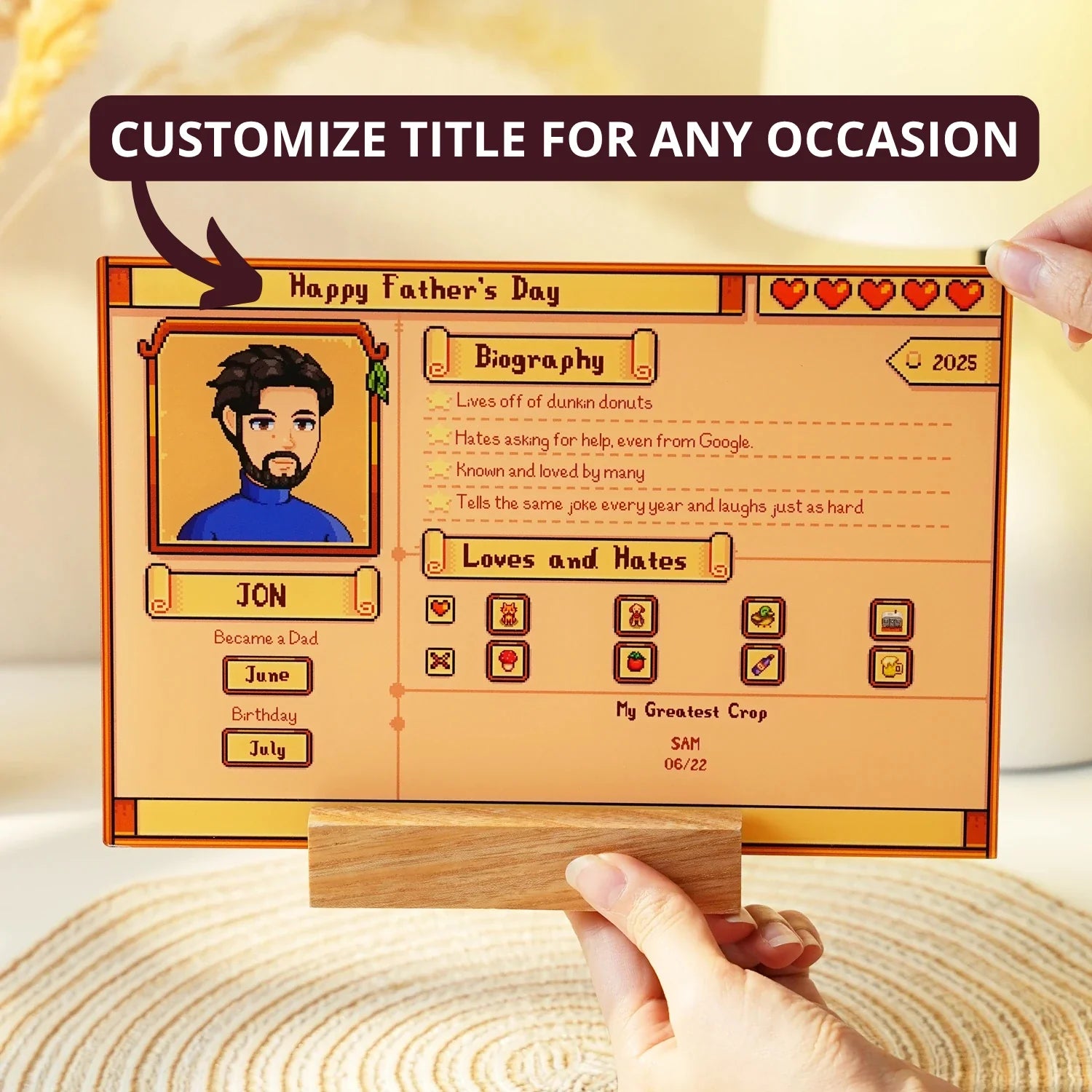 Custom Profile Acrylic Plaque - Misc image 1