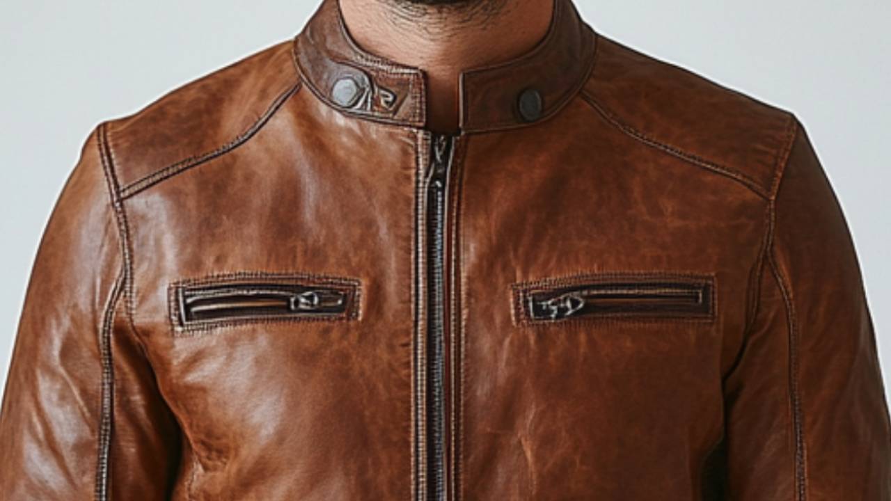 Arthur Brown Leather Jacket - Leather Jacket for Men Brown - Apparel image 2