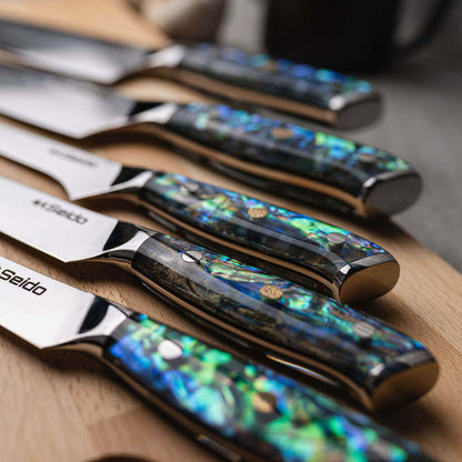 Awabi Damascus Chef Knife Set - Misc image 5