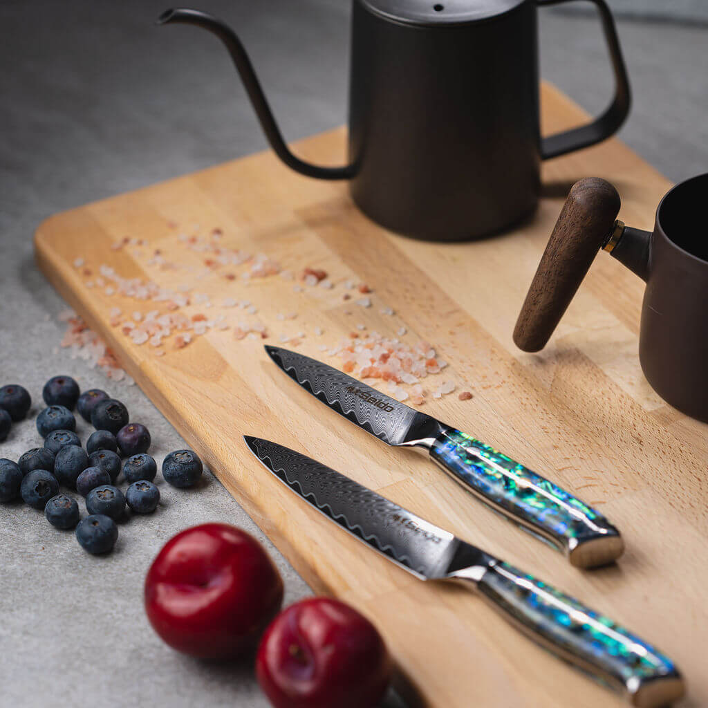 Awabi Damascus Chef Knife Set - Misc image 11