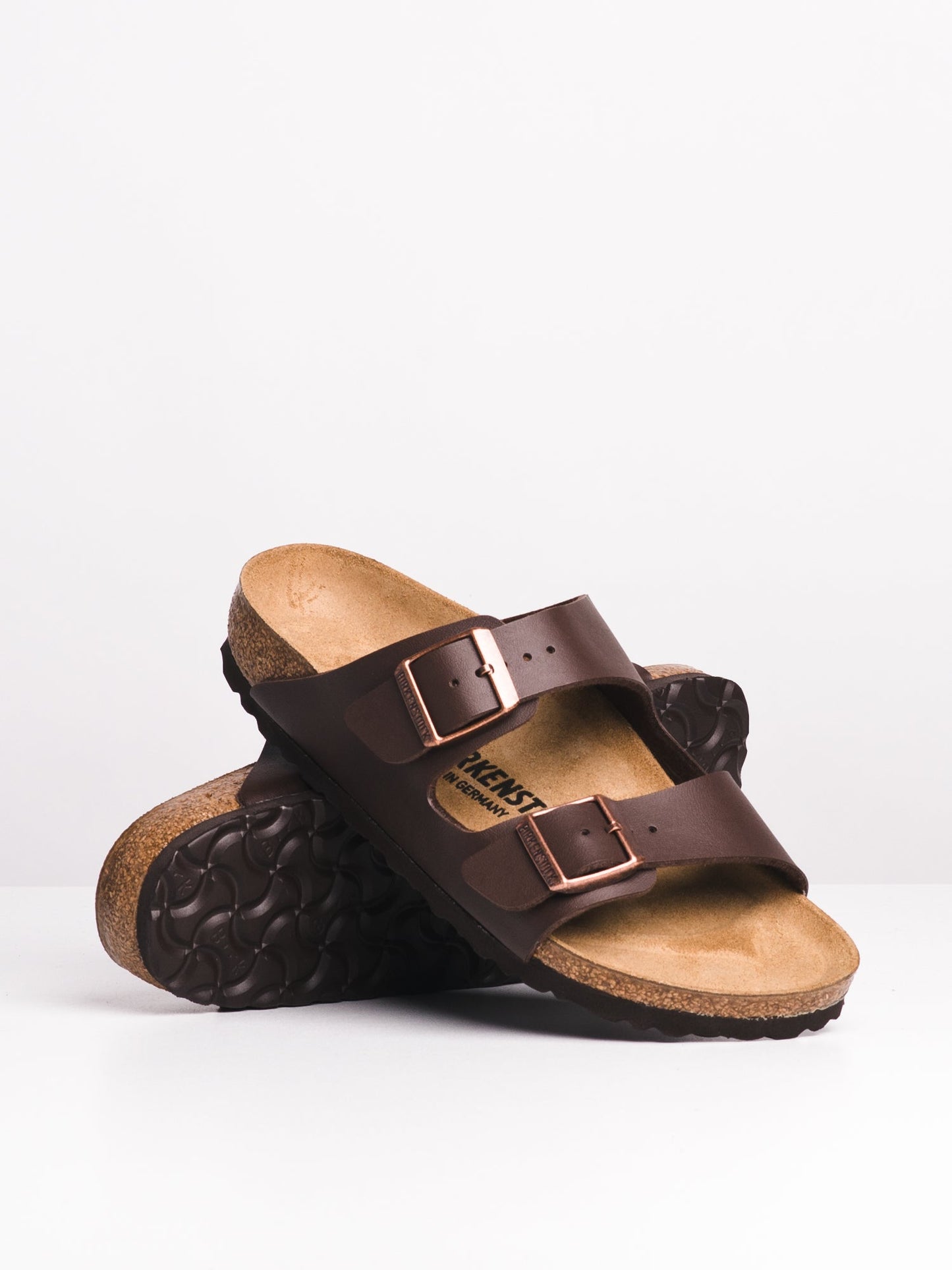 WOMENS BIRKENSTOCK ARIZONA DARK BROWN SANDALS - DARK BROWN - Shoes image 2