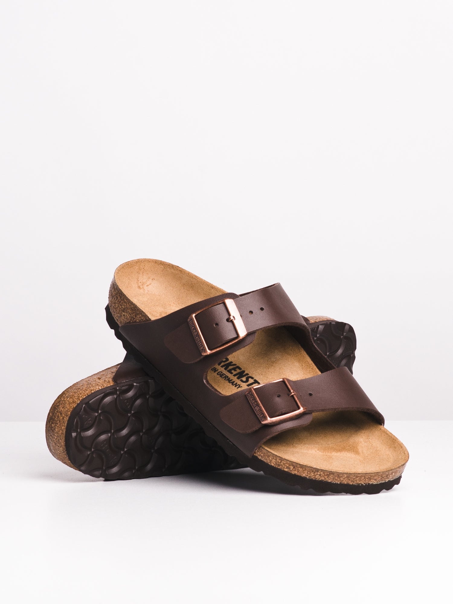 WOMENS BIRKENSTOCK ARIZONA DARK BROWN SANDALS - DARK BROWN - Shoes image 2