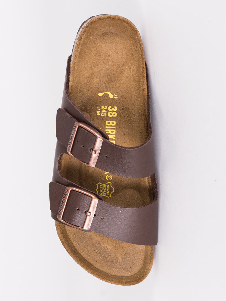 WOMENS BIRKENSTOCK ARIZONA DARK BROWN SANDALS - DARK BROWN - Shoes image 3
