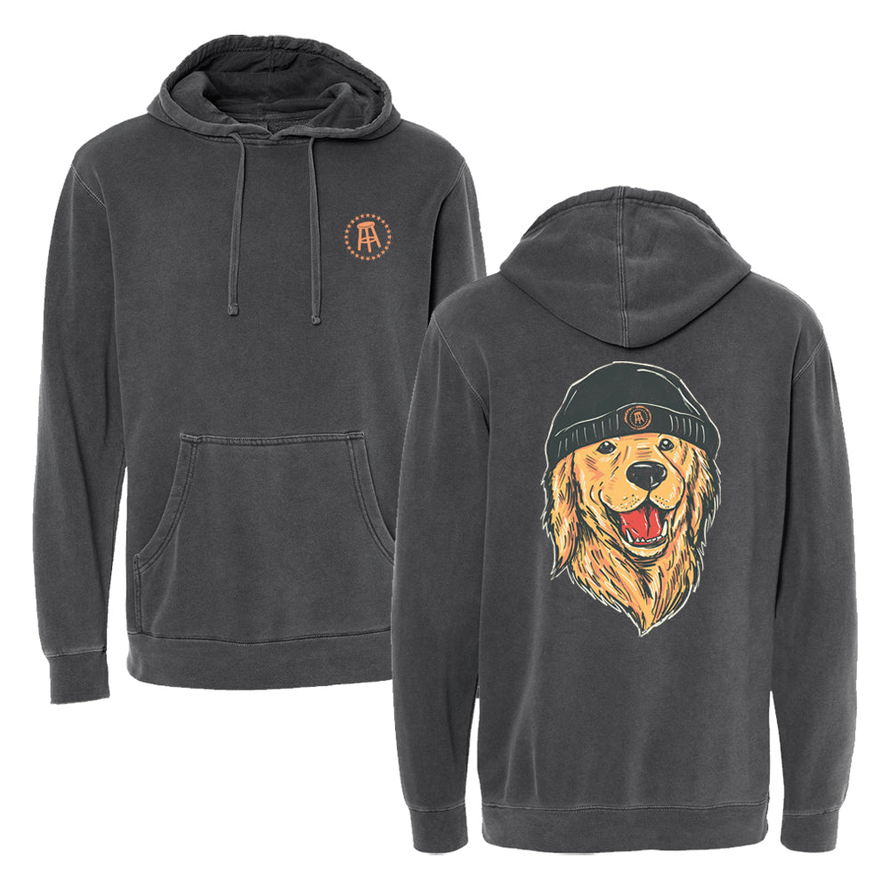 Winter Dog Pigment Dyed Hoodie - Apparel image 2