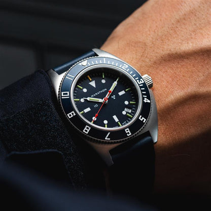 41mm Blue Steel Navigator w/Date (SSNAV-D) on Blue 3-Piece Rubber Strap Kit - Misc image 6