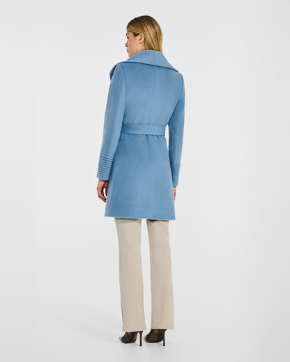 Baby Alpaca Mid Length Shawl Collar Wrap Coat - Misc image 5