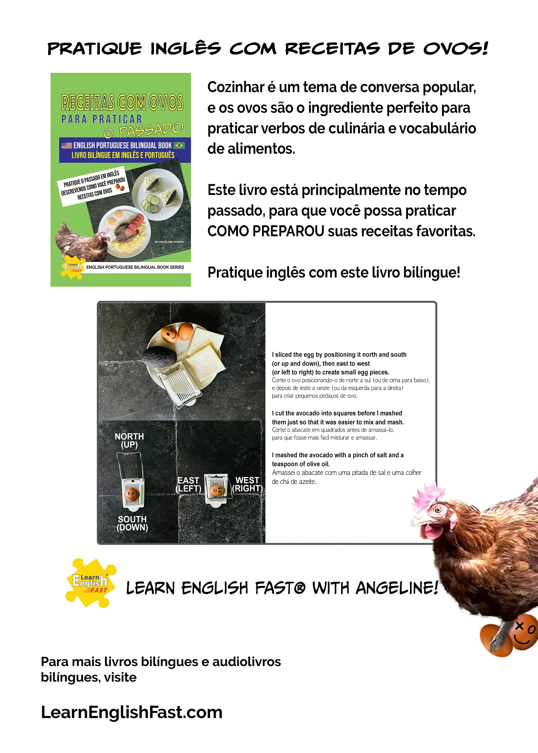 Egg Recipes To Practice The English Past Tense: English–Portuguese Bilingual Book (PDF Edition) - Misc image 2