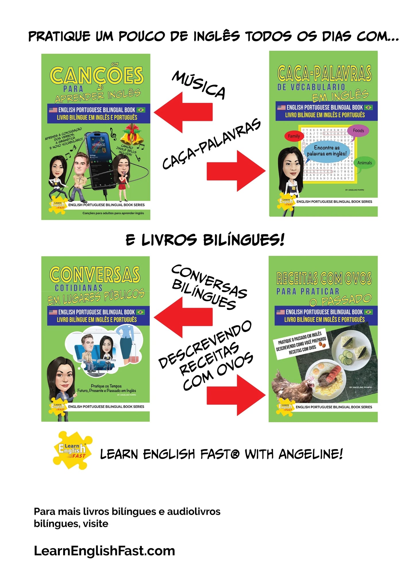 Egg Recipes To Practice The English Past Tense: English–Portuguese Bilingual Book (PDF Edition) - Misc image 3