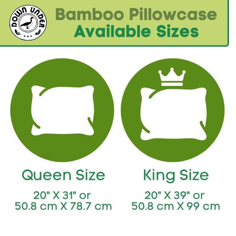 100% Rayon from Bamboo Sateen Pillowcases (Pair) - Bedding image 3