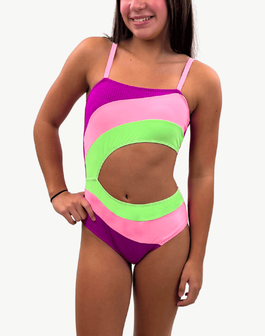 Girls Rays For Days Cutout One Piece - Misc image 1