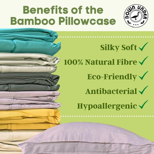 100% Rayon from Bamboo Sateen Pillowcases (Pair) - Bedding image 1