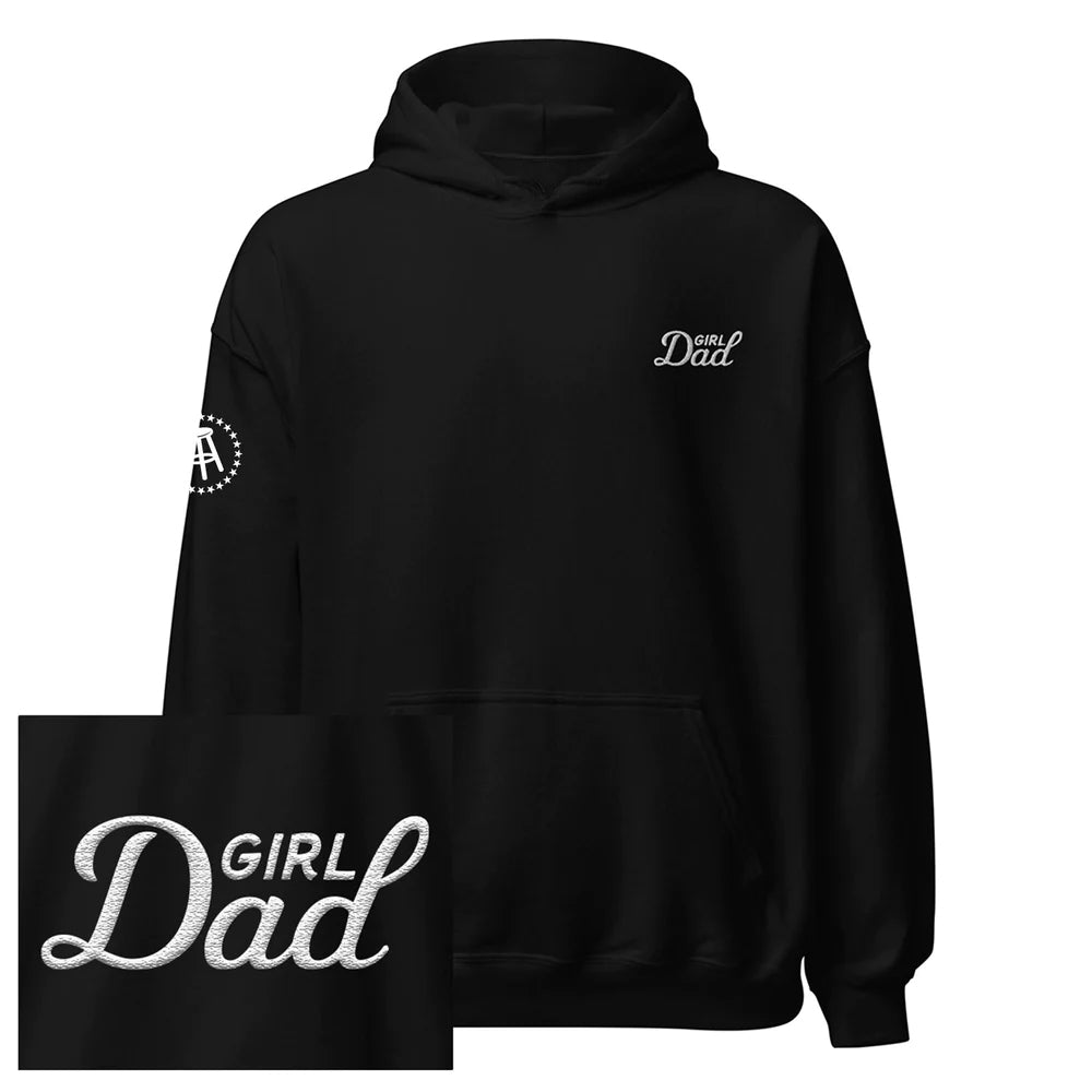 Girl Dad Embroidered Hoodie - Apparel image 1
