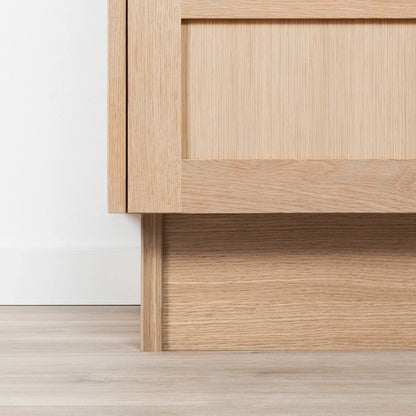 Bridgeport 72" White Oak Bathroom Vanity - All Drawers - Misc image 20